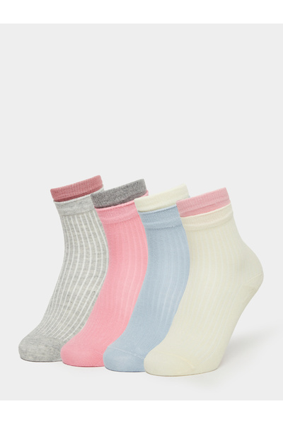 Styli Pack of 5 - Kids Ribbed Ankle Socks