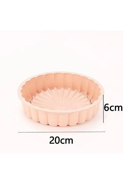 Choice قالب كيك سيليكون وردي مكون من قطعة واحدة متعدد الوظائف دائري مقاوم للح...