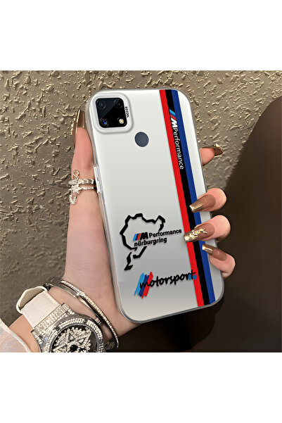 Hontinga حافظة هاتف ريلمي سي 25 متوافقة مع نمط بي إم دبليو من السيليكون ذو ال...