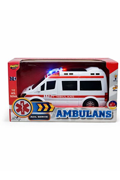 NASYONEL TOYS Işıklı Oyuncak Ambulans | Kurtarma Temalı Çocuk Oyuncağı Ambula...