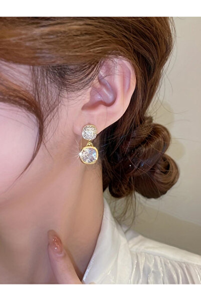 Take Two By Styli أقراط مرصعة بأحجار الراين