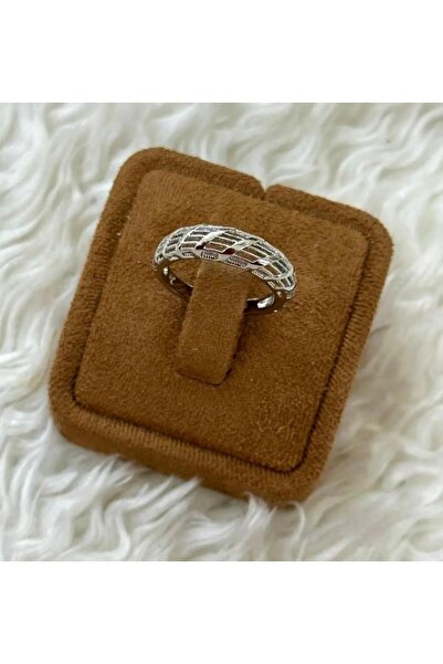 Store خاتم نسائي فاخر من الفولاذ المقاوم للصدأ بنمط منسوج من القش، تصميم بسيط...