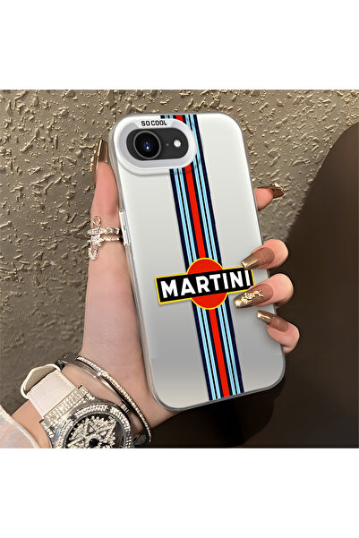 Hontinga iPhone 16E Compatible Car Patterned Silicone Edge Hard Back Anti-Fal...