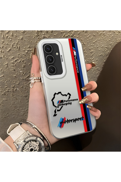 Hontinga حافظة هاتف سامسونج جالاكسي S24 بلس متوافقة مع نمط BMW من السيليكون ب...