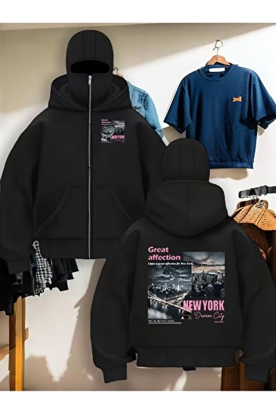 LAND MODA سترة صوفية للجنسين من Snow Masked Ninja من الصوف السميك بخيطين