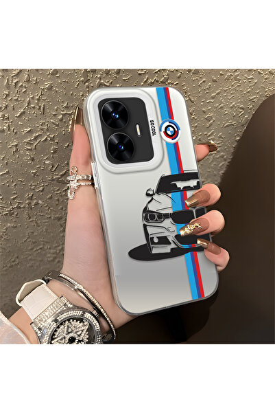 Hontinga حافظة هاتف من السيليكون المتوافقة مع هاتف Realme C55 ذات حافة صلبة و...