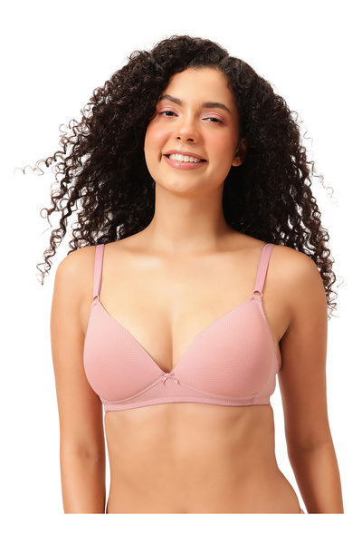 Clovia By Styli Padded Non-Wired Demi Cup Plunge Bra
