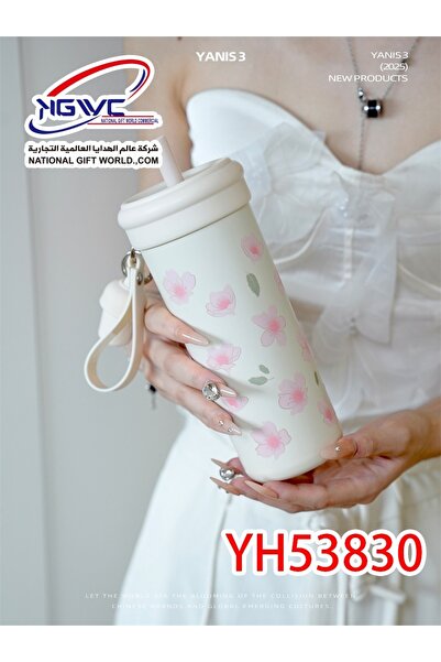 KAZUKO قارورة ماء حرارية ترمس ستانلس ستيل بتصميمات متعدد مع قفل أمان