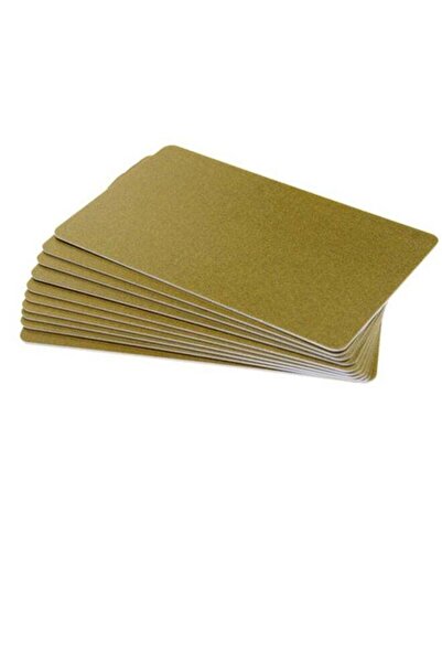 Null Plastic Card for Double-Sided Printing Gold Color 250 Cards