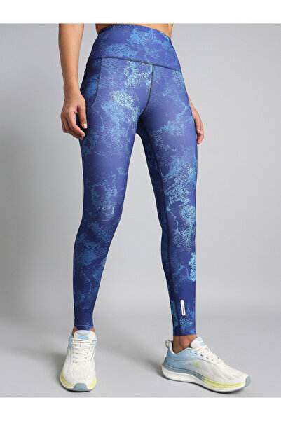 Cult By Styli Women Blue Printed Train All Day Leggings