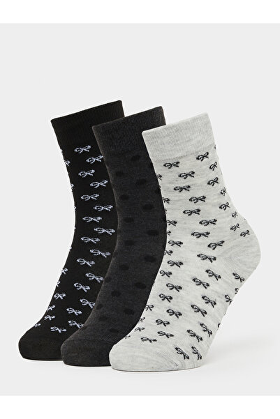 Styli Pack of 2 - Heart Print Crew Socks