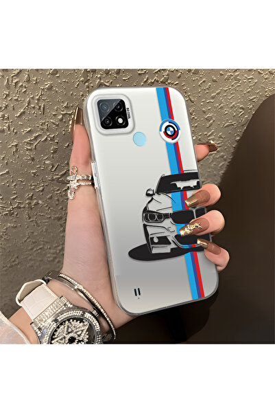 Hontinga حافظة هاتف من السيليكون المتوافقة مع هاتف Realme C21 ذات حافة صلبة و...