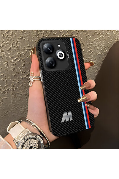 Hontinga حافظة هاتف تكنو سبارك 20C متوافقة مع نمط بي إم دبليو، مصنوعة من السي...