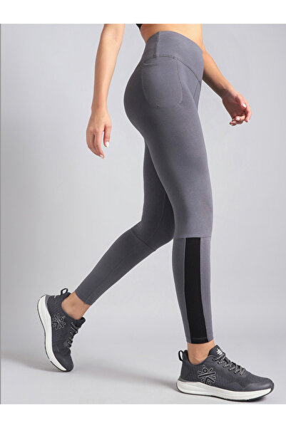 Cult By Styli Women Grey Step Up Cotton Leggings