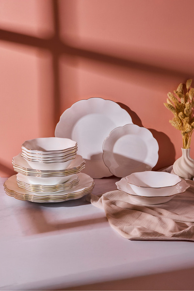 Perotti Petals Opal 24 Parça 6 Kişilik Yemek Takımı