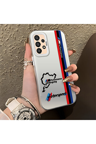 Hontinga حافظة هاتف سامسونج جالاكسي A33 متوافقة مع نمط بي إم دبليو من السيليك...