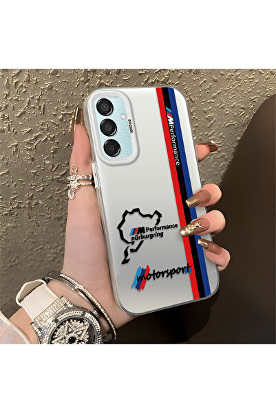 Hontinga حافظة هاتف سامسونج جالاكسي M15 متوافقة مع نمط BMW من السيليكون بحافة...