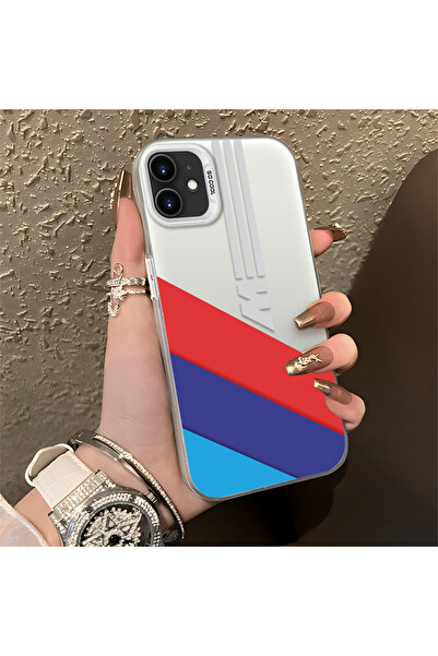 Hontinga iPhone 12 Compatible Bmw Patterned Silicone Edge Hard Back Anti-Fall...