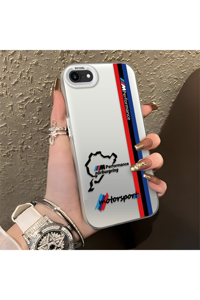 Hontinga For iPhone 7/8/Se 2020 2022 Compatible Bmw Patterned Silicone Edge H...