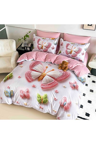 JOJO HOME Bed linen set with elastic, 5D print, identical to the picture, 180...