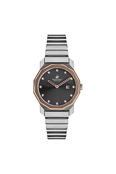 Beverly Hills Polo Club Bp3141X.560 Wristwatch |   34mm Octagon Grey-Rose Cas...