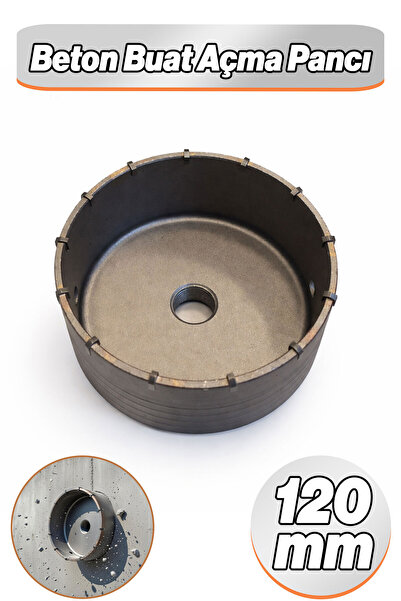 Badem10 Beton Buat Açma Panç Ucu 120 MM Profesyonel Beton Delme ve Kanal Açma...