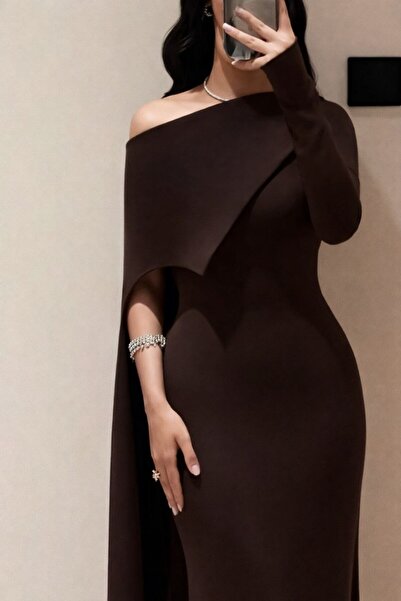 Ta Prince Elegant one-shoulder evening dress