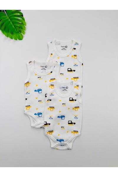 EFU BABY 3 قطع من ملابس داخلية للأطفال الذكور مصنوعة من القطن بنسبة 100% بنمط...