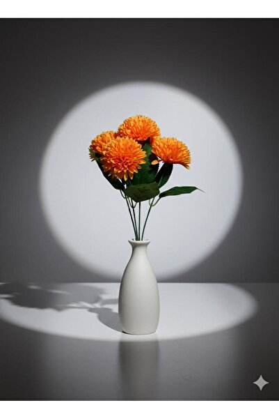 DDTREND باقة أزهار الأقحوان الاصطناعية أزرق بلون الكوبالت فرع عمودي لتزيين ال...