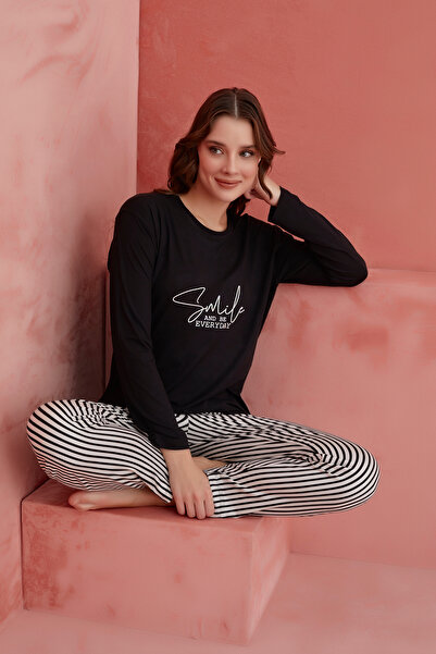 ELİTOL Smile Mood Women's Pajama Set