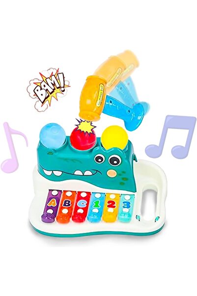 UKR لعبة دق الزيلوفون 2 في 1