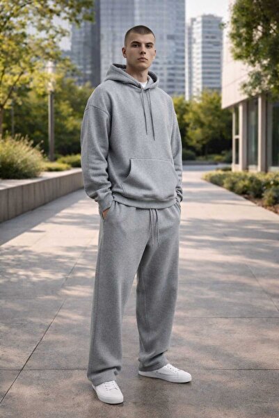 BRLKN Hooded Tracksuit Set Wide Leg