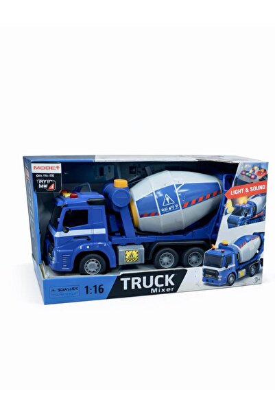 NASYONEL TOYS Oyuncak Beton Mikseri Kamyon | Işıklı & Sesli Truck Mixer İnşaa...
