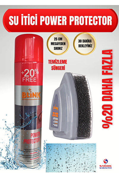 Blink Power Protector Su Itici Su Geçirmezlik Spreyi VE Temizleme Süngeri 300 ml
