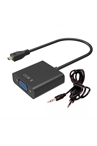 Vigor Micro Hdmi To Vga + Ses Çevirici Mikro Hdmi Vga