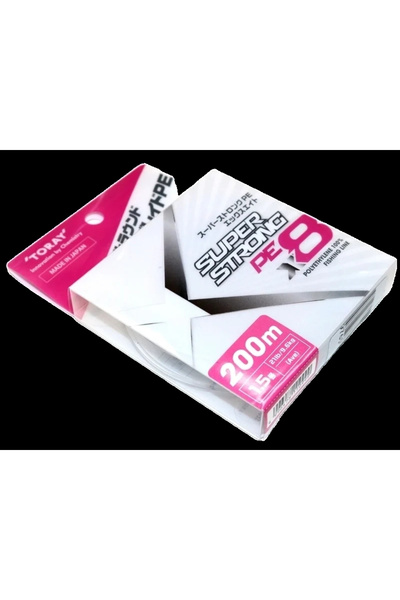 Toray خيط صيد قوي جداً PE X8 200 متر 21 رطل 1.5 PE (F72Q) 9.6 كجم 0.205 مم