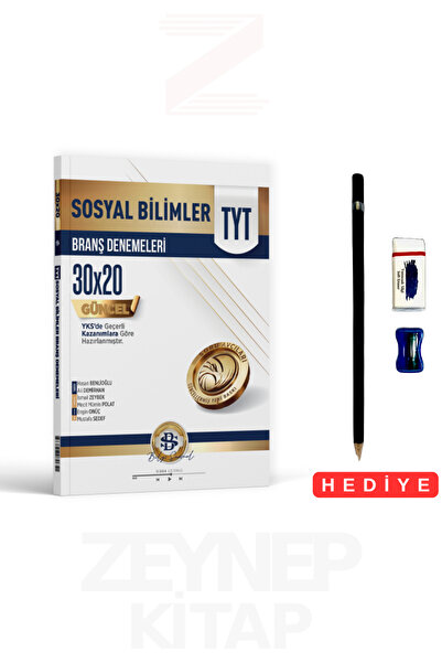 Bilgi Sarmal Yayınları TYT Sosyal Bilimler Branş Denemeleri 30x20 (Kalem Seti...