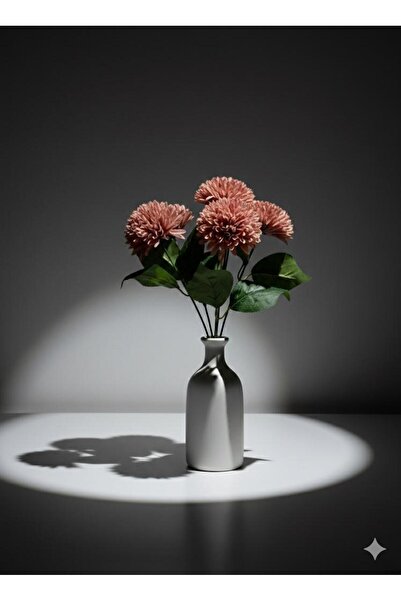 DDTREND باقة أزهار الأقحوان الاصطناعية أزرق بلون الكوبالت فرع عمودي لتزيين ال...