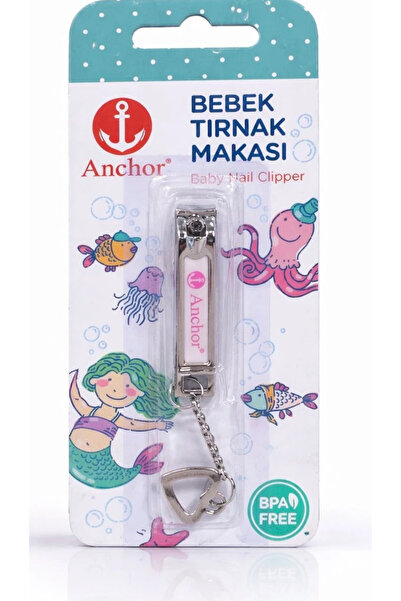 Anchor Bebek Tırnak Makası – Paslanmaz Çelik Güvenli Kavrama Zincirli BPA Fre...