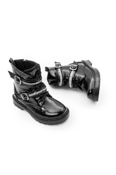 BORNAY Kız Çocuk Souğuk Havaya Ve Suya Dayanıklı İçi Tüylü Kırışık Rugan Yuva...