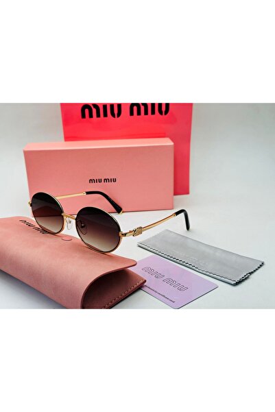 Miu Miu Miu Miu Round Black Sunglasses