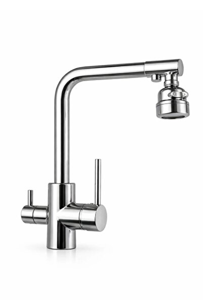 ELMİNA ARMATUR 3 Fonksiyonlu ve 3 Yollu Arıtmalı Eviye Mutfak Bataryası 360 D...