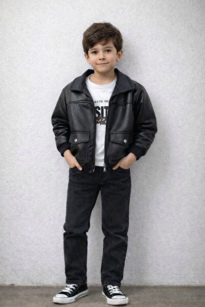 ÖZNUR Erkek cocuk derili üclü -Takım