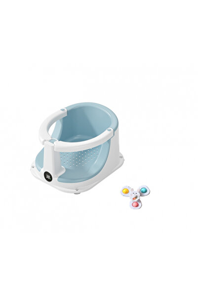 Little Mom BabySpa Blue baby bath seat, digital thermometer with touch screen...