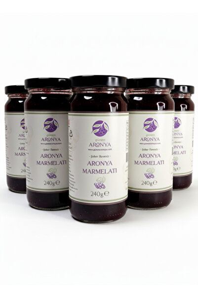 Gönen Aronya Aronya Marmelatı Şeker İlavesiz 5 li Avantajlı Paket (240gr x 5 ...