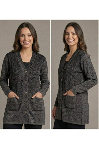 onno style women Classic Karyağdi Pattern Buttoned Jacket