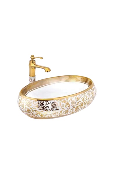 Fualora Seramik Çanak Lavabo 60*40*15 cm Batarya Deliksiz