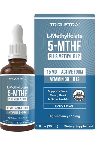 triquetra ميثيل فولات 15 ملغ مع ميثيل فيتامين ب12 - بنكهة الكرز