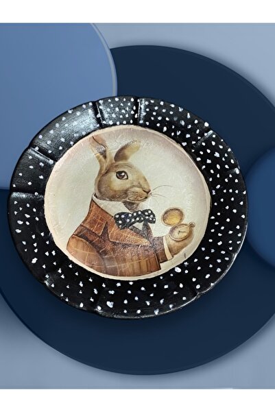 Lion Tasarım Dekoratif Seramik Duvar Tabağı