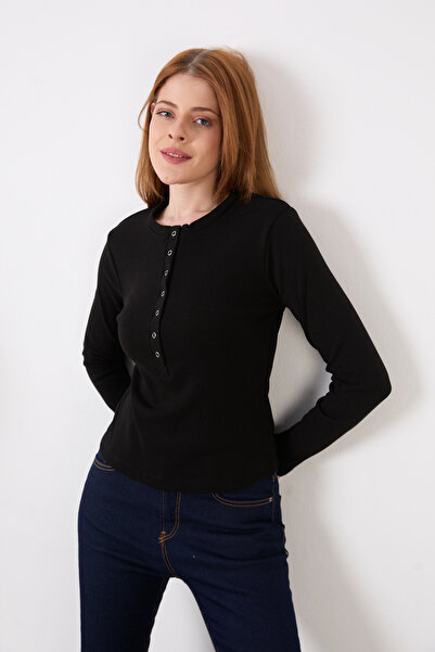 ZAZZONİ Snap-Button Collar Bodysuit